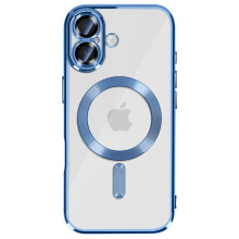 Avizar MagSafe Compatibele Hoes voor iPhone 17 met Chromen Rand