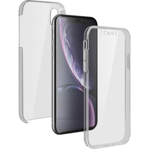 Coque de protection - AVIZAR - iPhone XR - Silicone - Polycarbonate - Transparent 360