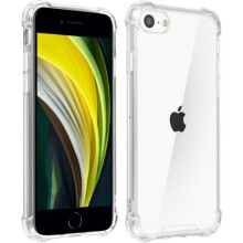 Coque iPhone SE 2020 - AVIZAR - Silicone gel transparent - Coins renforcés - Protection chocs et rayures