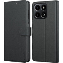 TECHTA Coque pour Honor 400 Smart, Etui Protection Housse en Cuir PU Portefeuille, Ranges Carte Pochette Fermeture Magnétique, Noir
