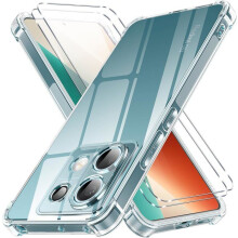 Coque TECHTA pour Xiaomi Redmi Note 13 Pro 5G + 2 verres trempés - TPU Transparente