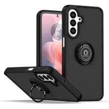 Coque - TECHTA - pour Samsung Galaxy A17 5G/4G - Anneau Support - Antichoc - Noir