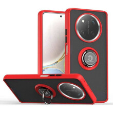 Coque - TECHTA - pour Honor Magic 7 Lite 5G - Anneau Support - Antichoc - Rouge