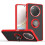 Coque - TECHTA - pour Honor Magic 7 Lite 5G - Anneau Support - Antichoc - Rouge 1