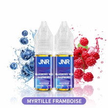 JNR E-liquide Lot de 2 x 10ml 20mg Sel de Nicotine Saveur Blueberry Red Raspberry Myrtille Framboise