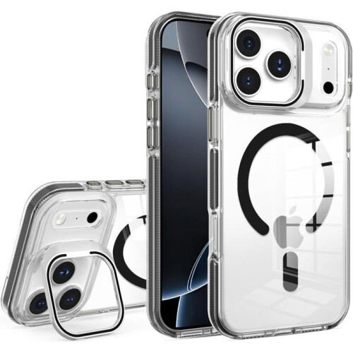 Coque - TECHTA - pour iPhone 17 Pro - Magnétique - Support - Noir