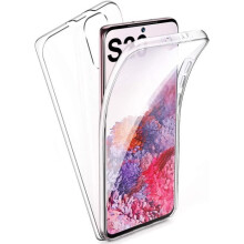Coque Samsung Galaxy S20 Protection Ultra Mince Double Face Silicone TPU Transparent+PC Dur Résistant Anti Rayures ProtectioG
