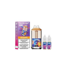 JNR - Falcon Gem+ 30K – Cigarette Electronique Rechargeable Black Dragon Ice avec 2 Fioles de 10 ml Incluses
