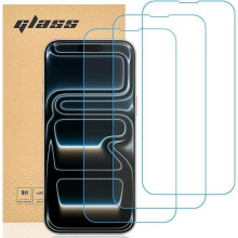 TECHTA – Lot de 3 Films de Protection Verre Trempé pour iPhone 17 Pro Max – 9H, 0,33 mm, HD Transparent