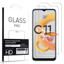 Film de protection écran - APRILLY - Realme C11 (2021) 6.52" - Anti-rayures - Transparence - Pack 2 pièces