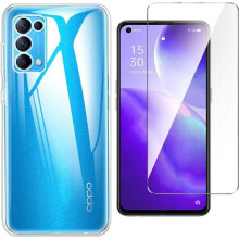 Coque de protection - Oppo - Find X3 Lite - Silicone TPU - Verre trempé - Antichoc et anti-rayures