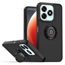 Coque - TECHTA - pour Honor X5C / Honor X5C Plus 4G - Anneau Support - Antichoc - Noir