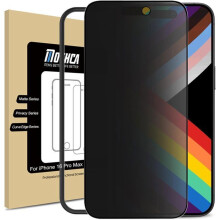 TECHTA Verre Trempé Anti Espion pour iPhone 16 Pro Max , Vitre Protection Ecran Privacy à Couverture Complète, Anti-Espion