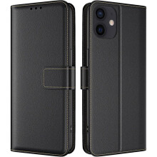 Étui portefeuille - 1001 PILES BATTERIES - iPhone 12 / iPhone 12 Pro - Porte‑cartes - Rabat magnétique - Protection 360