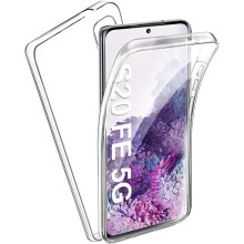 Coque - CHICHENG - Samsung Galaxy S20 FE - Transparent intégral 360 - Silicone TPU & PC - Protection anti-choc Full Body
