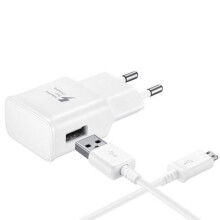 Adaptateur chargeur Chargeur Micro USB EU Chargeur Rapide Adaptatif Pour Samsung Galaxy S7 S7Edge Blanc gt17573