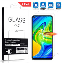 Verre trempé - APRILLY - Xiaomi Redmi Note 9 (6.53") - 2 Pack - Anti-rayures - HD Ultra