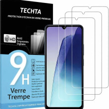 TECHTA Lot de 3 Verres Trempés pour Samsung Galaxy A37 5G, Protection Écran 9H Ultra Résistante, HD 0,33 mm