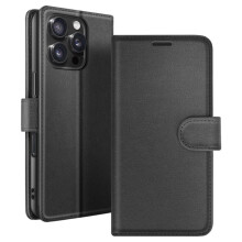 Étui Portefeuille - ZANAÉ - iPhone 16 Pro Max - Noir - Support Vidéo - Languette Magnétique