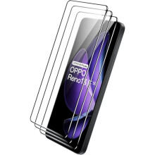 TECHTA Lot de 2 Verres Trempés pour OPPO Reno 13 F 5G 4G et Reno 13 FS 5G Reno 12 F 4G Reno 12 FS 5G Protection Écran 9H Transparent
