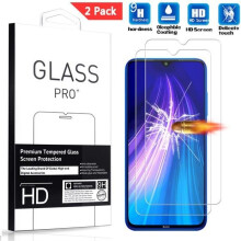 Film de Protection d'écran - Xiaomi - Redmi Note 8 - Verre Trempé - 2 Pack - Résistant aux Rayures