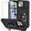 Coque - TECHTA - pour iPhone 14 Plus - 2 Verres Trempés - Anneau Support - Noir 1