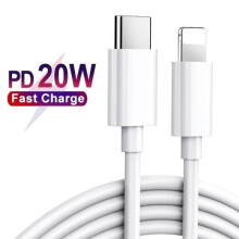Câble de charge USB - AUTREMENT - 20W 1m - Lightning - Charge et synchronisation - Compatible iPhone