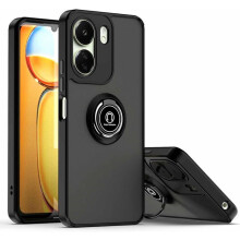 Coque pour téléphone - ACUZINA - Redmi 13C/POCO C65 - Support bague rotatif - Plaque magnétique - Protection double couche TPU+PC