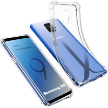 Coque - AURSTORE - Samsung S9 - Transparente - Silicone TPU souple - Bumper coins renforcés