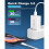 Chargeur - QJRRX - USB-C 18W - Charge rapide - Câble 1,5 m - Blanc 3