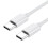 Câble téléphone - KUULAA - USB C vers USB Type C - 2 m - Blanc - PD 18W 3
