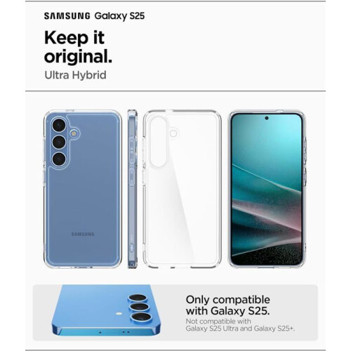 Coque TECHTA pour Samsung Galaxy S25 – Hybride transparente 1