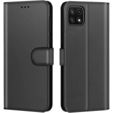 Etui / Coque - ACUZINA - Samsung Galaxy A22 5G - Cuir PU - Fermeture magnétique - Porte-cartes - Noir