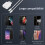 TECHTA Chargeur Rapide 25W USB C avec Câble Type-C 1m Compatible Honor Magic 8 Lite 4