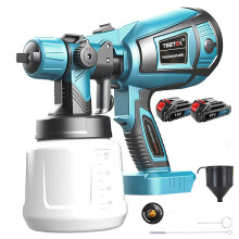 Cordless HVLP Paint Sprayer with Dual 3000mAh Batteries