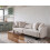 Beliani Sofa 3 Seater SVANEK Fabric Off-White 2