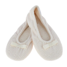 Isotoner Women's Sculpted Microterry Ballerina Slippers