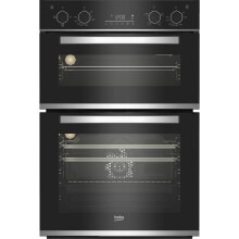 Beko BBXDF25300X Built In 59cm Electric Double Oven Black A/A