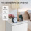 Bedside Table Wooden Side Table Nightstand Cabinet Storage Unit with Drawers White 9