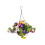 Oypla Oypla Artificial Garden Hanging Wicker Basket with Multicoloured Flowers 1
