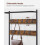 Coat Rack - Wood - Rustic Brown and Black - Hall Tree with Shoe Storage and Movable Hooks 8
