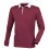 (M, Deep Burgundy) Front Row Mens Premium Rugby Shirt 1