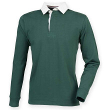 (XS, Bottle Green) Front Row Mens Premium Rugby Shirt