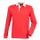 (S, Red) Front Row Mens Premium Rugby Shirt 1