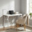 Living And Home (White, 100x40cm) Folding Office Desk Portable Writing Table 1