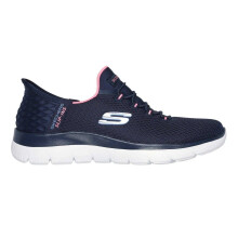 (5.5 UK, Navy/Pink) Skechers Mens Summits - Diamond Dream Slip-In Casual Shoes