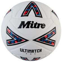 (4, White/Black/Red) Mitre Ultimatch One 24 Football
