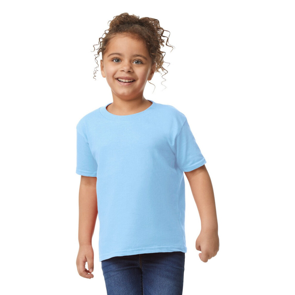 Gildan (5 Years, Light Blue) Childrens/Kids Plain Cotton Heavy T-Shirt