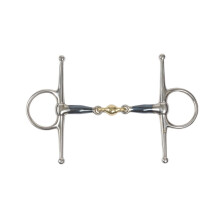 (5.5in, Blue) Shires Sweet Iron Lozenge Horse Full Cheek Snaffle Bit