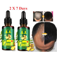 7 Days Hair Growth Serum Oil, Hair Regrowth Serum, Ginger Germinal Oil X 2 btls